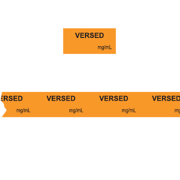 Versed mg/mL Anesthesia Tape-image
