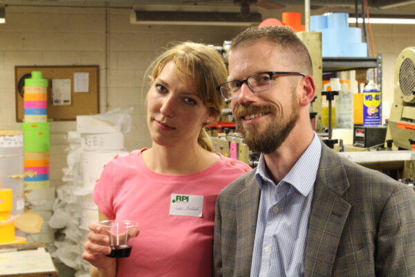 Jackie Goldade & Andrew Latham on hand to greet guests